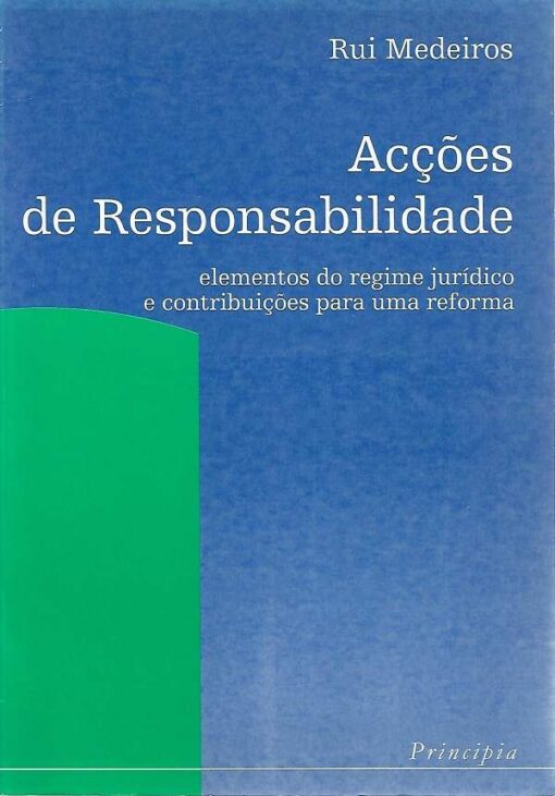 capa do Livro acções de responsabilidade