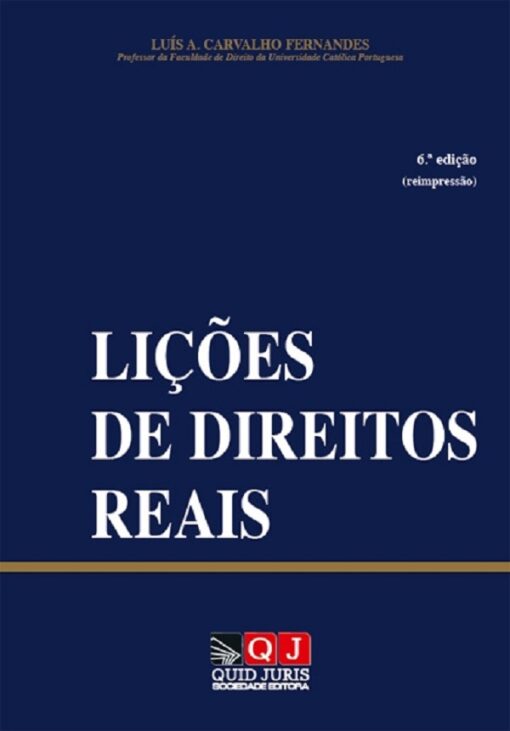 capa do livro Lições de Direitos Reais