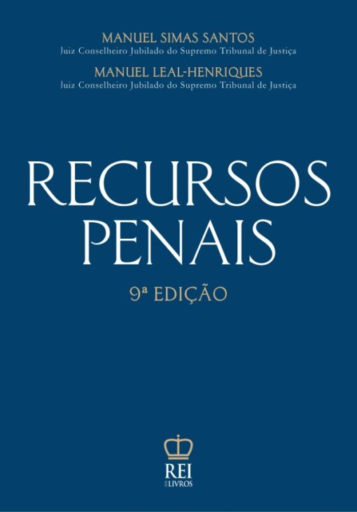 Capa do livro Recursos Penais de Manuel Simas Santos e Manuel Leal-Henriques