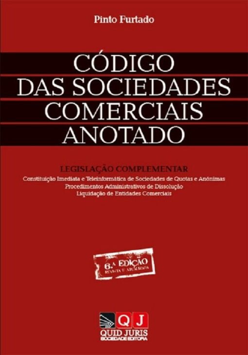 capa do livro Código das Sociedades Comerciais Anotado