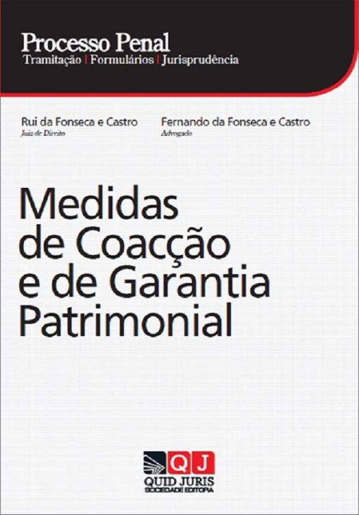 Capa do livro Processo Penal - Medidas de Coacção e de Garantia Patrimonial