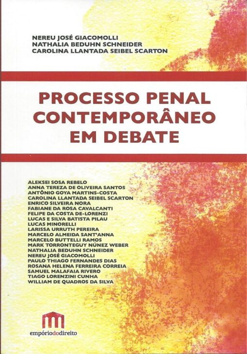 Capa do livro Processo Penal Contemporâneo em Debate