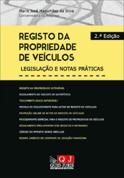 capa do livro Registo da Propriedade de Veículos