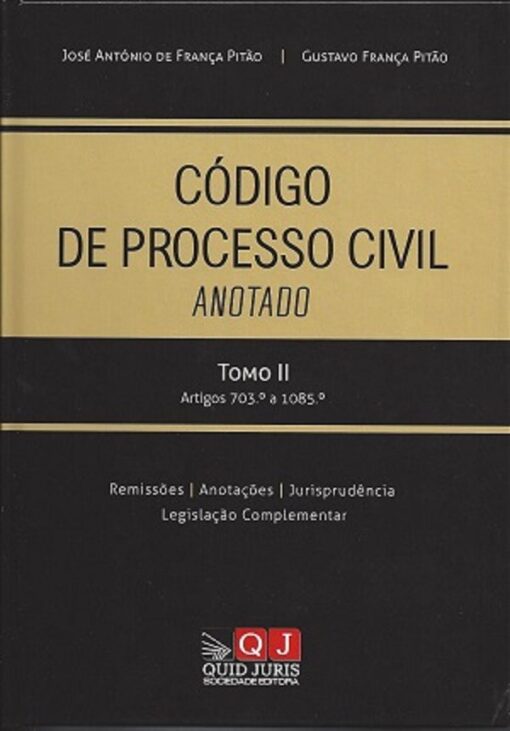 capa do livro Código de Processo Civil Anotado Tomo II - Artigos 703.º a 1085.º