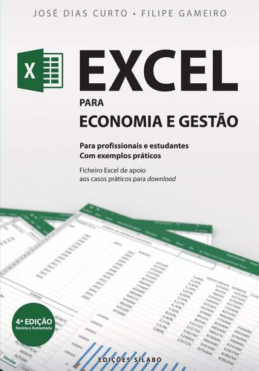 capa do livro excel para economia e gestão