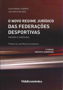 Capa do livro O Novo Regime Jurídico das Federações Desportivas