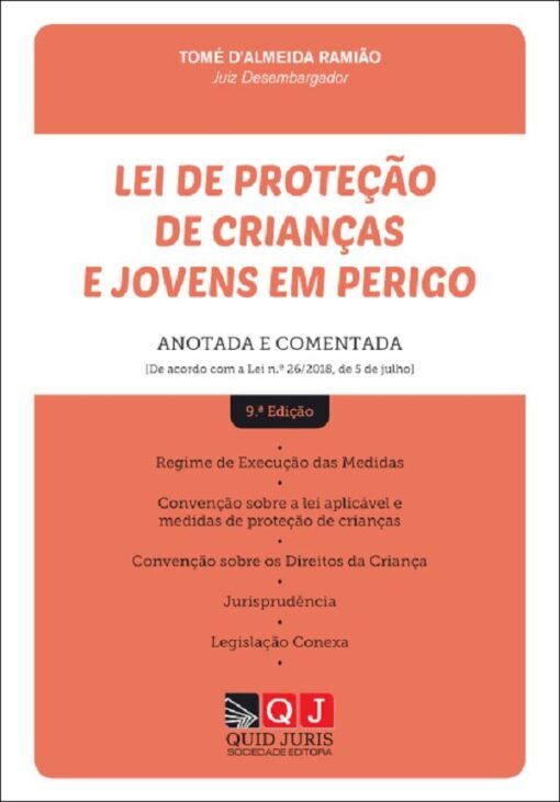 capa do livro Lei de Proteção de Crianças e Jovens em Perigo