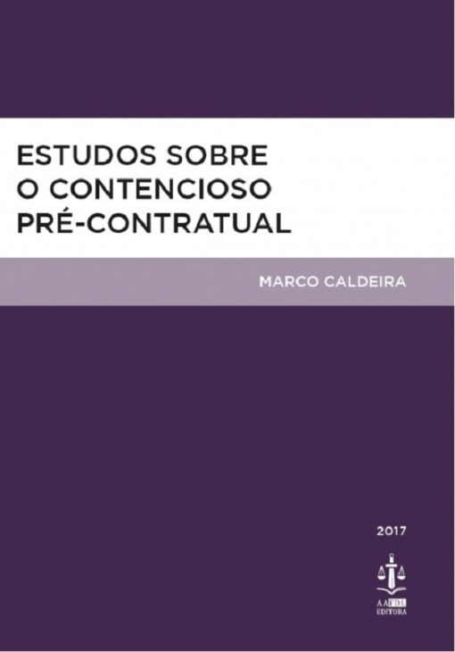 Capa do livro Estudos sobre o Contencioso Pré-contratual