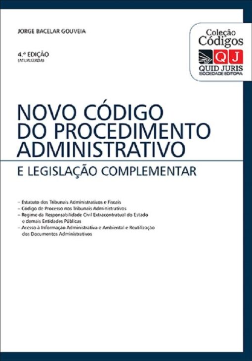 capa do livro Novo codigo do procedimento administrativo