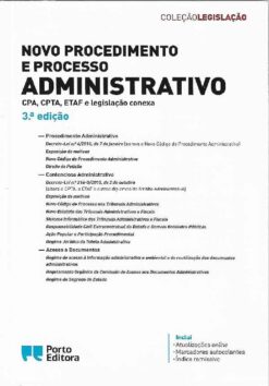 capa do livro novo procedimento e processo administrativo