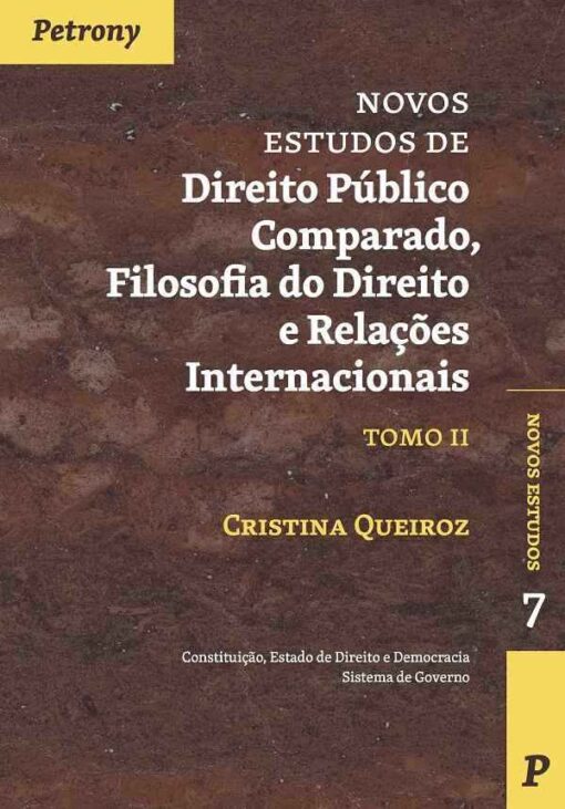 capa do livro Novos Estudos de Direito Público Comparado, Filososfia do Direito e Relações Internacionais