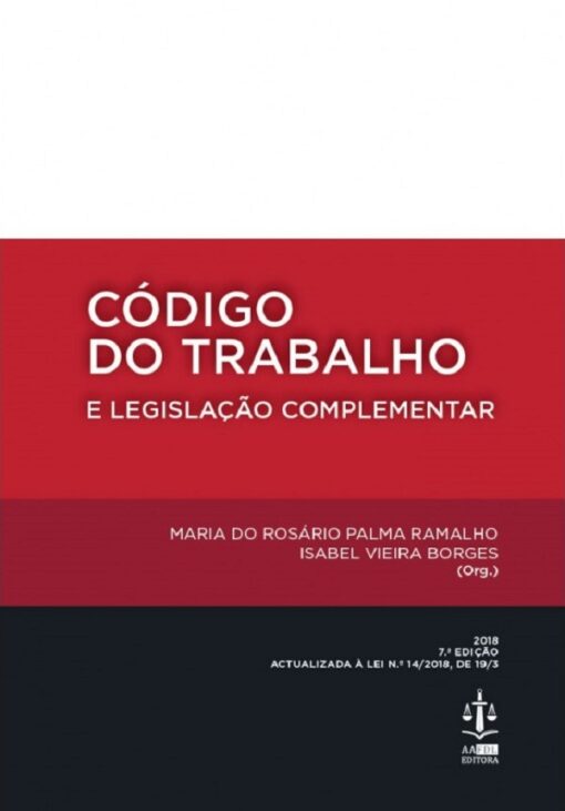 capa do livro Código do Trabalho e Legislação Complementar