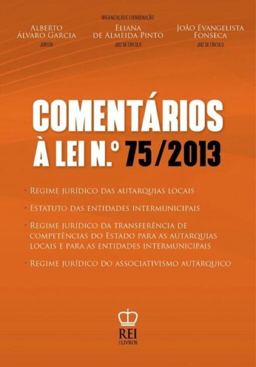 Capa Comentários à Lei N.º 75/2013,