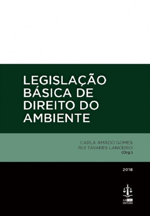 Capa do livro Legislação Básica de Direito do Ambiente