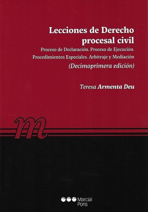 capa do livro Lecciones de Derecho procesal civil