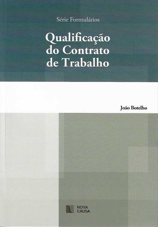 capa do livro qualificação do contrato de trabalho