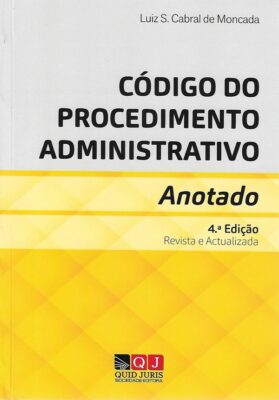 Capa do livro Código do Procedimento Administrativo de Luiz S. Cabral de Moncada