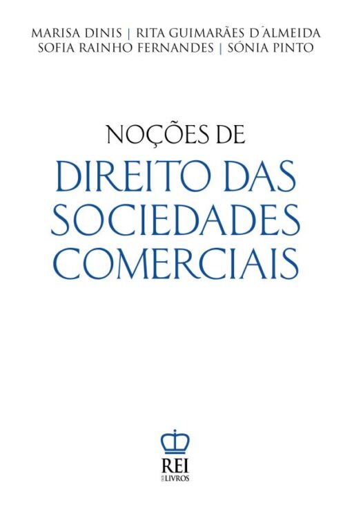 Capa do livro Noções de Direito das Sociedades Comerciais