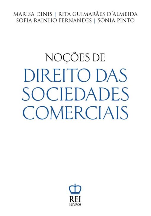 Capa do livro Noções de Direito das Sociedades Comerciais