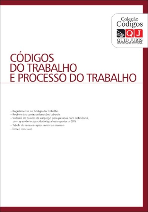capa do livro codigos do trabalho e processo do trabalho