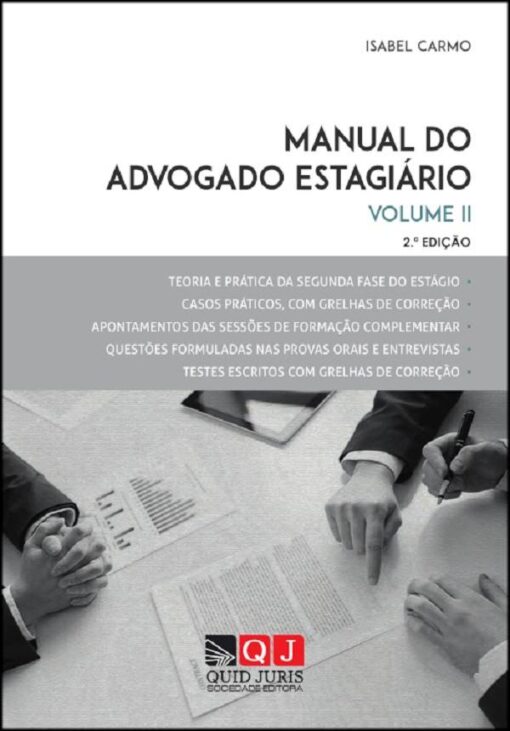 capa do livro Manual do Advogado Estágiario vol II