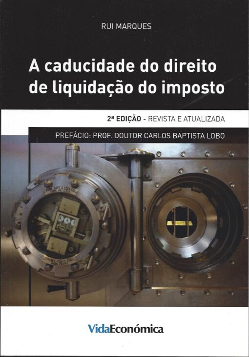 capa do livro a caducidade do direito de liquidação do imposto