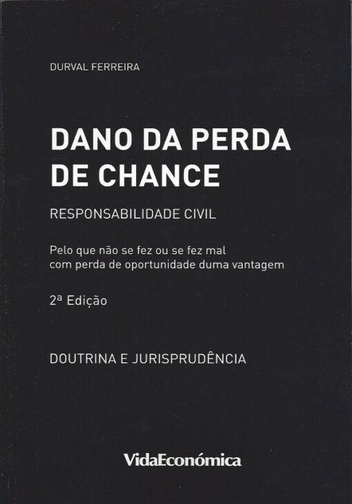 capa do livro dano da perda de chance