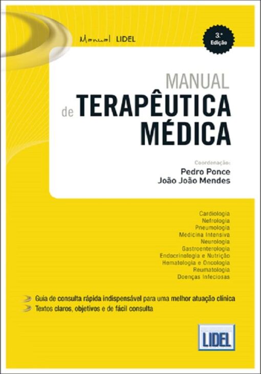 Capa do livro Manual de Terapêutica Médica