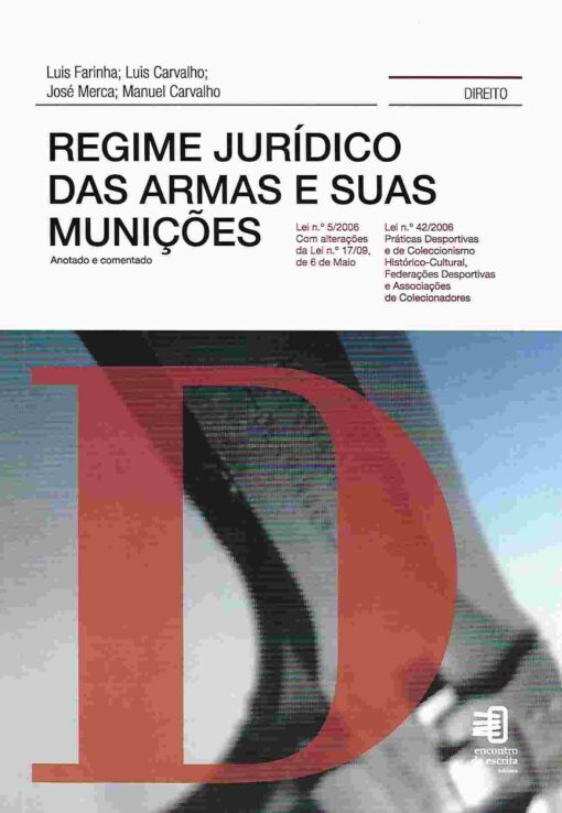 capa do livro Regime Jurídico da Armas e Suas Munições