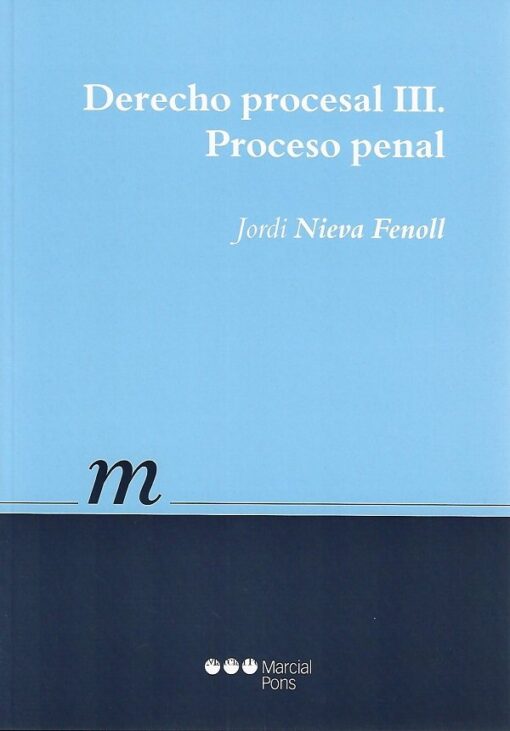 capa do livro derecho procesal III
