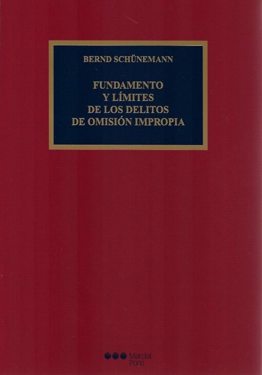 capa do livro fundamento y límites de los delitos de omisión impropia