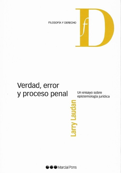 capa do livro verdad,error y proceso penal