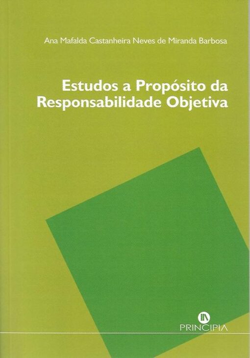 Capa do livro Estudos a Propósito da Responsabilidade Objetiva