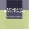 capa do livro Estudos de Direito Europeu