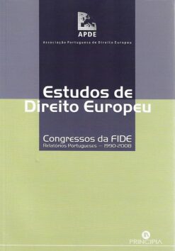 capa do livro Estudos de Direito Europeu