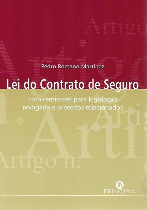 capa do livro Lei do contrato Seguro