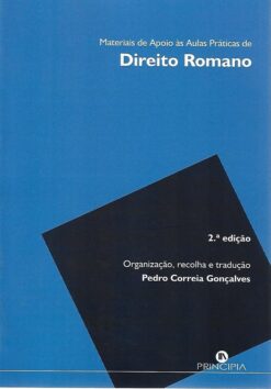 capa do livro Materiais de Apoio às Aulas Práticas de Direito Romano