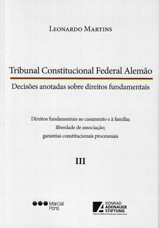 capa do livro tribunal constitucional federal alemão