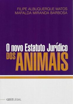 capa do livro o novo estatuto jurídico dos animais