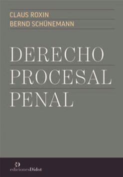 Capa do livro Derecho Procesal Penal