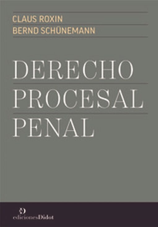 Capa do livro Derecho Procesal Penal