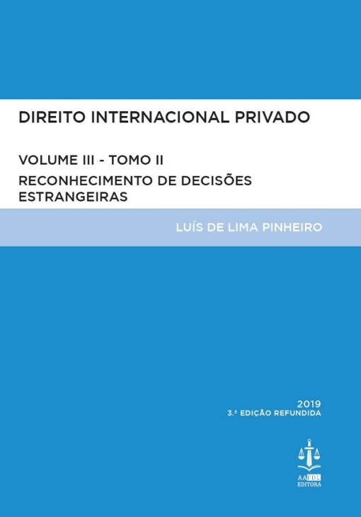 capa do livro Direito Internacional Privado Volume III Tomo II