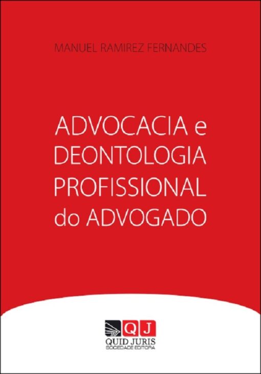 capa do livro Advocacia e Deontologia Profissional do Advogado