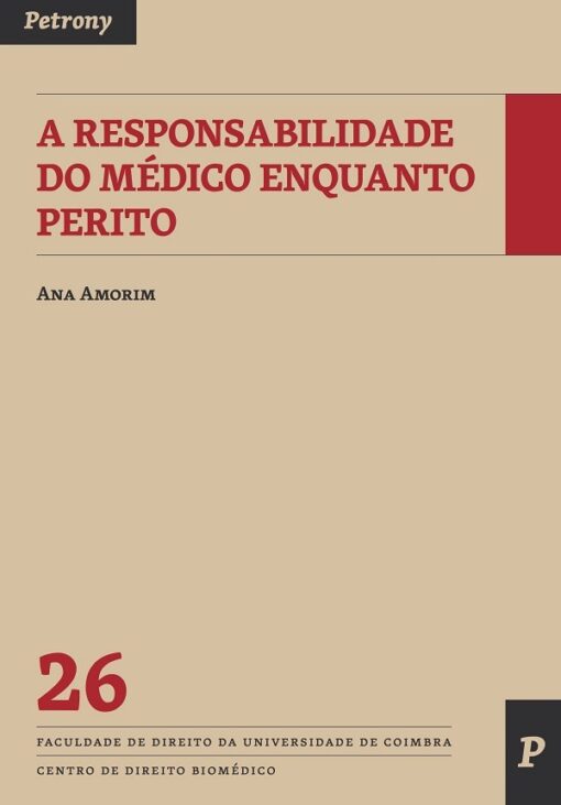 capa do livro A Responsabilidade do Médico Enquanto Perito