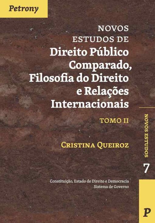 capa do livro Novos Estudos de Direito Público Comparado, Filososfia do Direito e Relações Internacionais