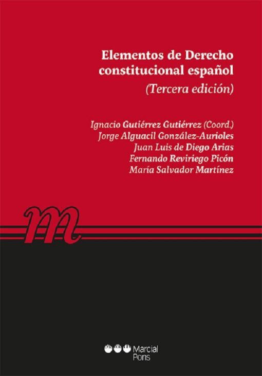 capa do livro Elementos de Derecho constitucional español