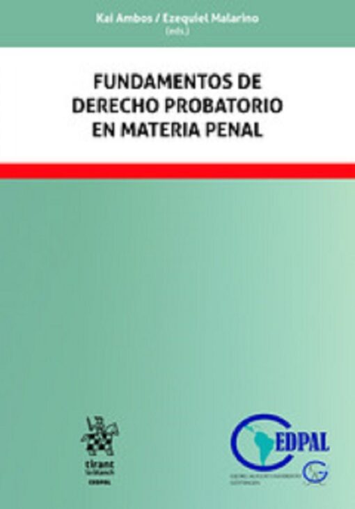 capa do livro fundamentos de derecho probatorio en material penal