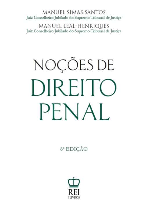 Capa do livro Noções de Direito Penal 8ª edição