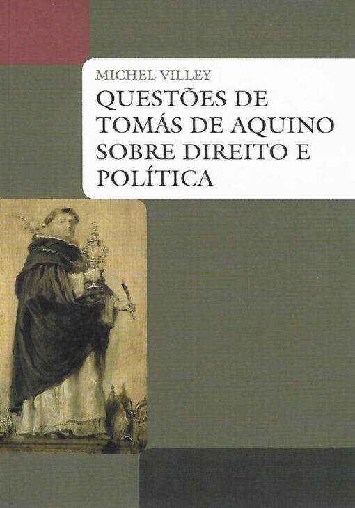 capa do livro questões de tomas de aquino obre direito e política