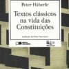 capa do livro textos classicos na vida das constituicoes